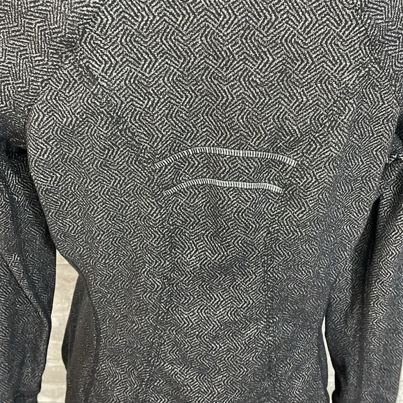 Athleta Black Print Zip Up Jacke - Picture 6 of 9